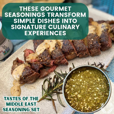 Middle Eastern Seasoning Gift Set - Tastes of The Middle East - Artisanal Spice Blends Six Pack